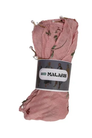 Printed Peach Chiffon Stole