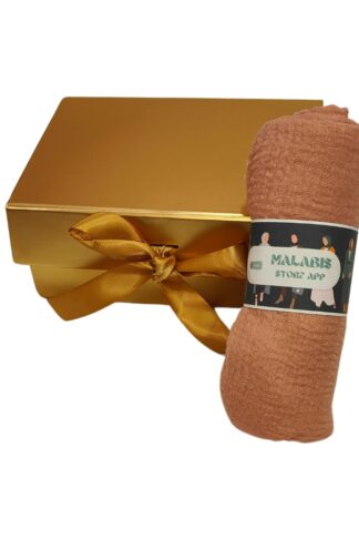 Blush Peach Crinkle Cotton Stole Hijab