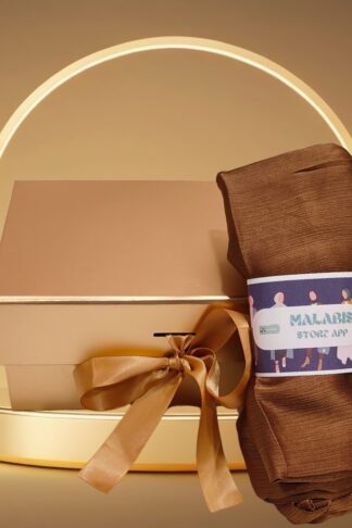 Bronze Gold Muna Satin Stole Hijab