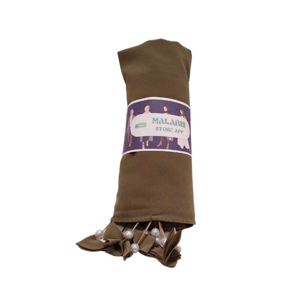 Charcoal Georgette Latkan Stole - Image 2