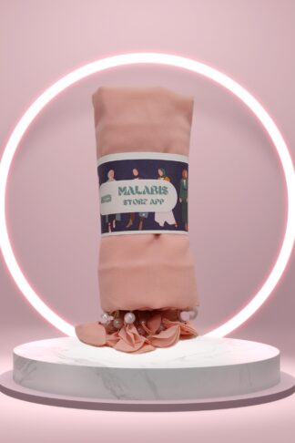 Cool Beige Georgette Latkan Stole