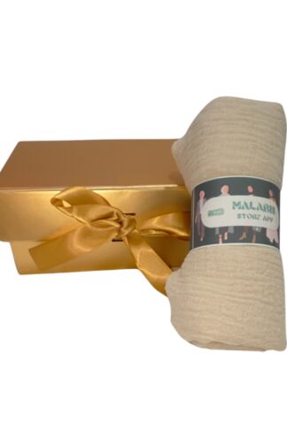 Cream Crinkle Cotton Stole Hijab