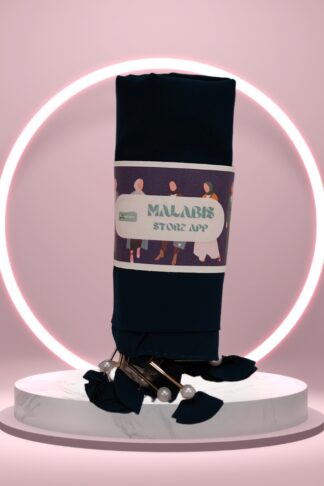 Dark Teal Green Georgette Latkan Stole