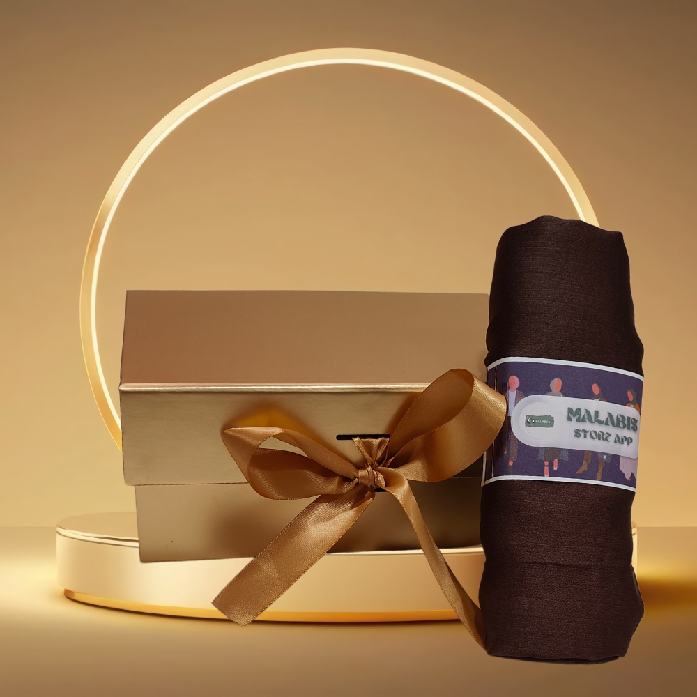 Magnum Brown Muna Satin Stole Hijab