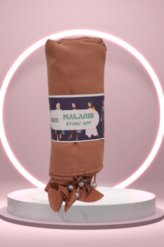 Peach Georgette Latkan Stole