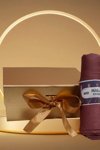 Peanut Muna Satin Stole Hijab