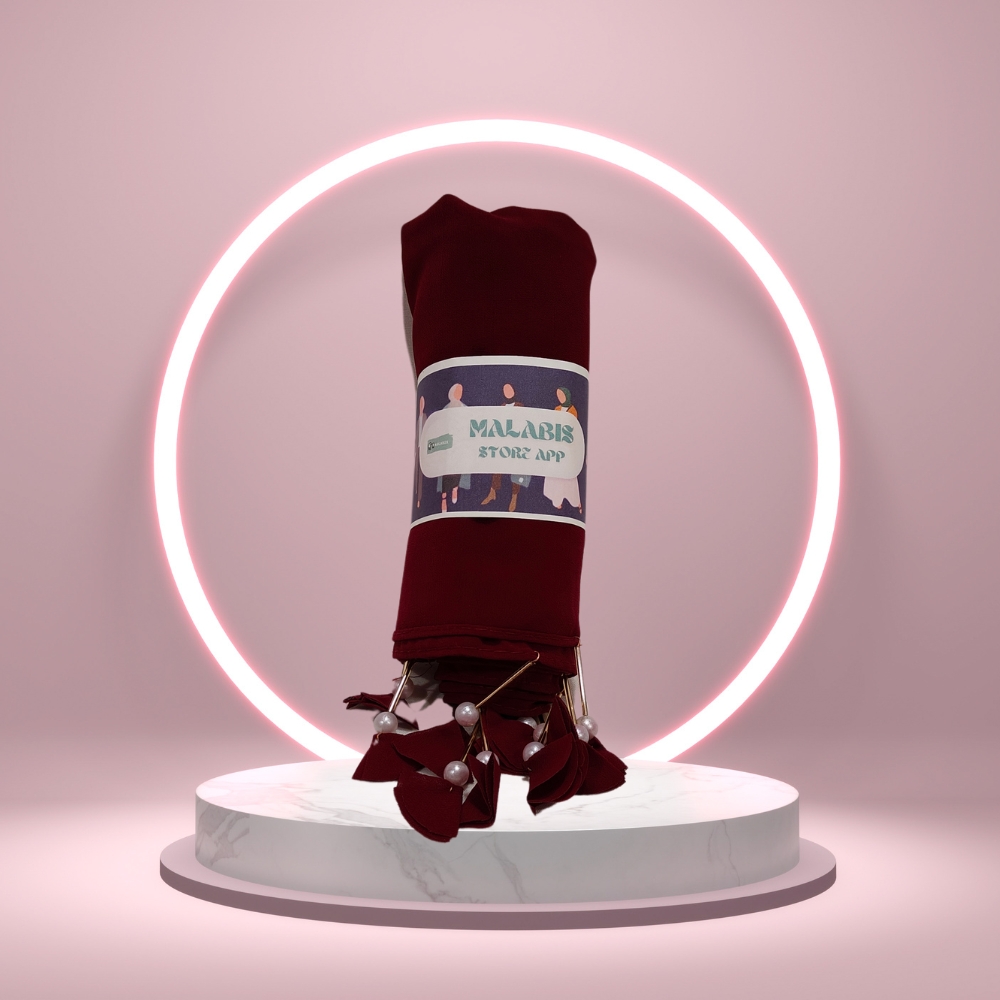 Rose Brown Georgette Latkan Stole