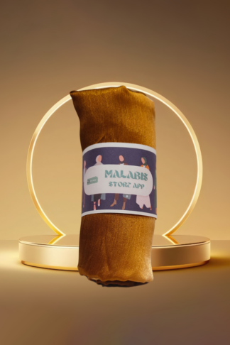 Dark Gold with Shade of Golden Muna Satin Hijab Stole