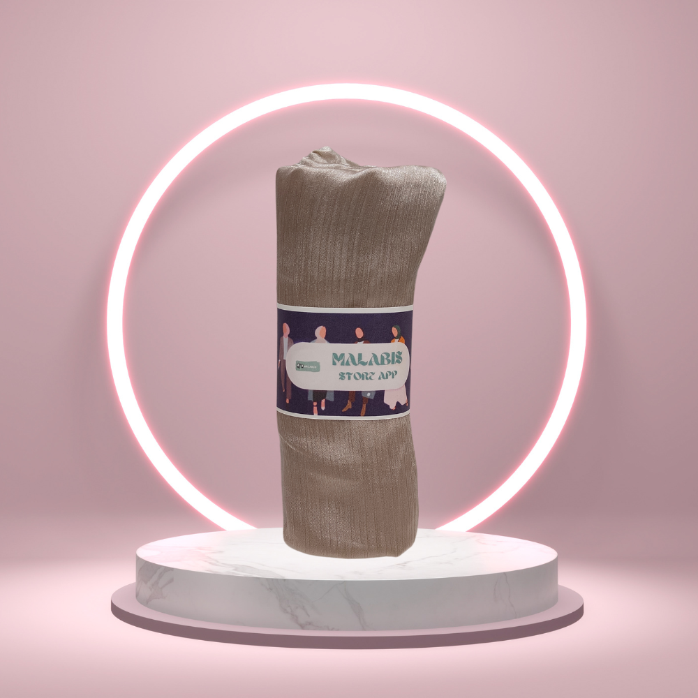 Desert Sand Indian Satin Hijab Stole