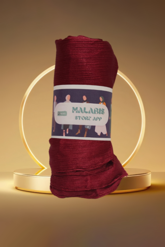 Magenta with Shade of Porcelain Muna Satin Hijab Stole