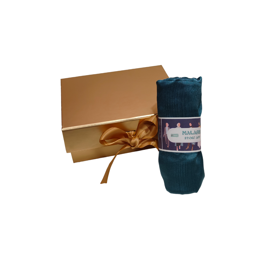 Mermaid Indian Satin Hijab Stole - Image 4