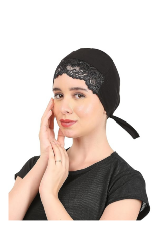 Net Hijab Tie Cap