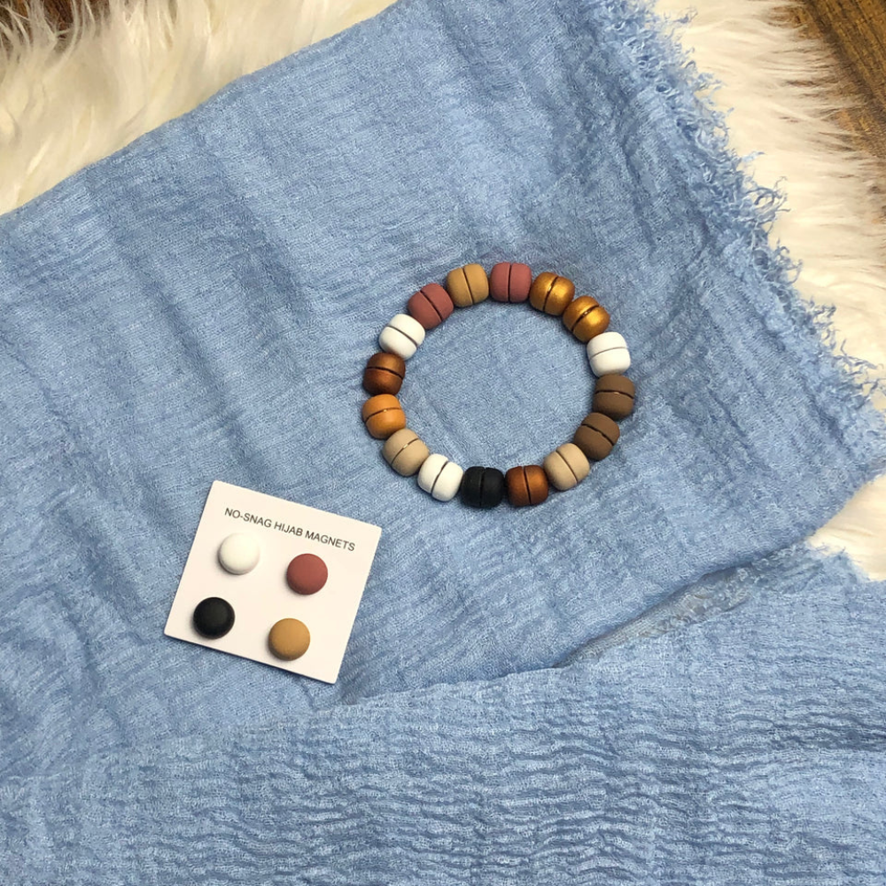 Round Matte Super Strong Magnet for Hijab - Image 2